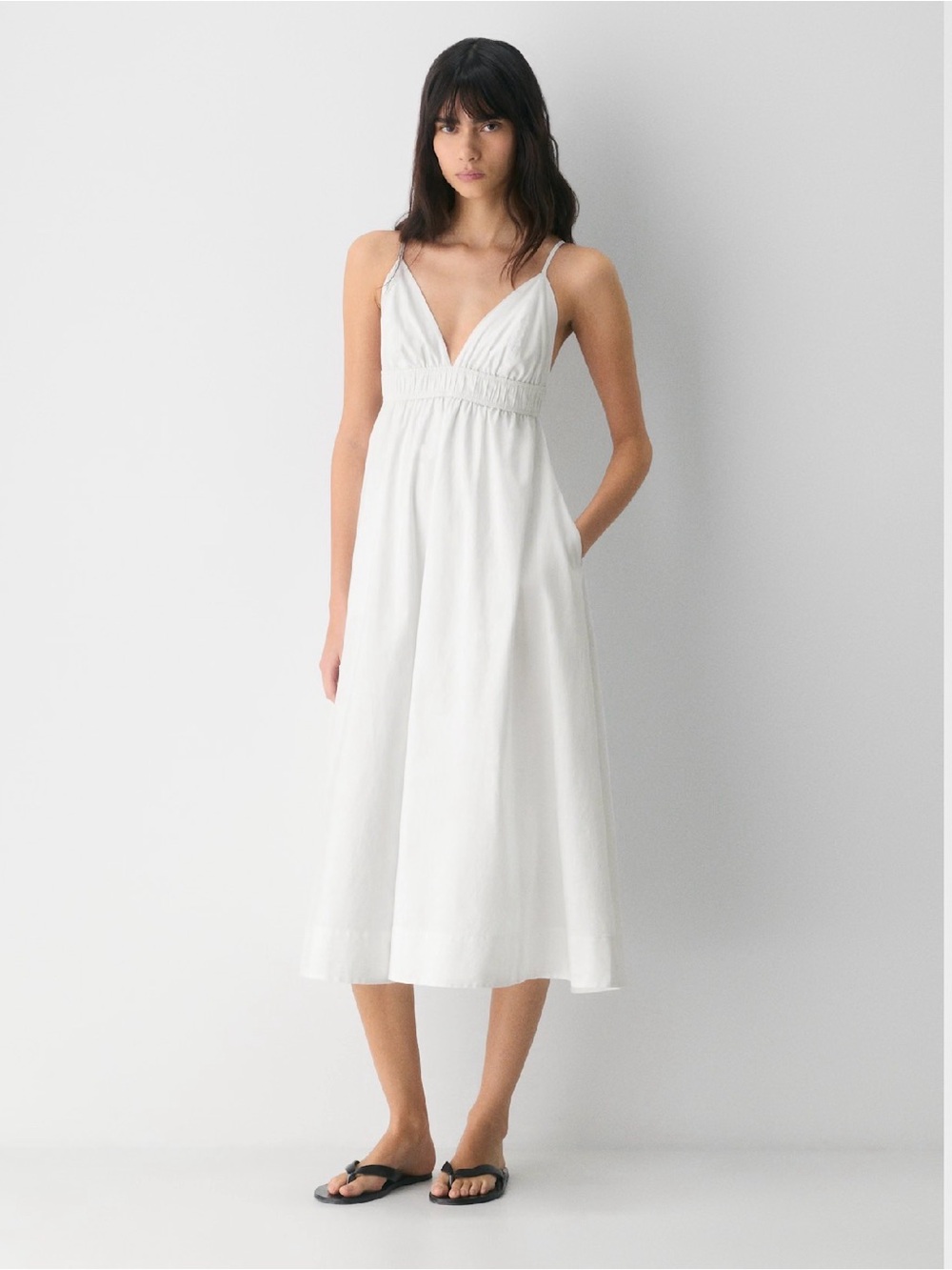 Wilfred Encourage Poplin Dress - BLUE STRIPE